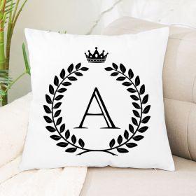 Hot Sale English Letter Flannel Throw Pillow Office Home Cushion