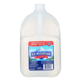 Ice Mountain 100% Natural Spring Water - Case of 6 - 1 GAL