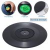 Set Of 6 Colorful Retro Vinyl Record Disk Coasters With Funny Labels-Prevent Furniture From Dirty And Scratched