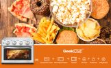 Geek Chef Air Fryer;  6 Slice 26QT/26L Air Fryer Fry Oil-Free;  Extra Large Toaster Oven Combo;  Air Fryer Oven;  Roast;  Bake;  Broil;  Reheat;  Conv