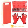 40Pcs Socket Bit Set Hex Torx Spine CRV Combination Bits w/ 3/8"1/2" Drive Free Gloves Case