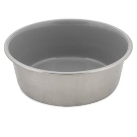 Petmate Painted Stainless Steel Bowl Sleet Gray; 1ea-4 Cup