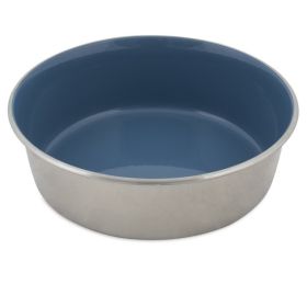 Petmate Painted Stainless Steel Bowl Vallarta Blue; 1ea-12 Cup