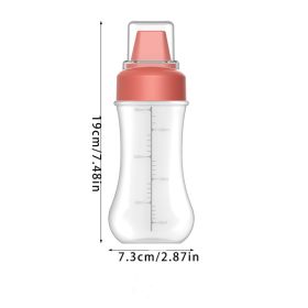 1pc Squeeze Sauce Bottle; Leak Proof Refillable Condiment Container For Salad Ketchup Honey Jam; Squeeze Sauce Bottle Oyster Sauce Squeeze Bottle; Hom (Color: Red 1pc)